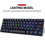 Motospeed CK61 60% RGB Mechanical Keyboard - Red Switches | Black - Image 6