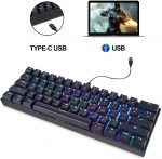 Motospeed CK61 60% RGB Mechanical Keyboard - Red Switches | Black - Image 7