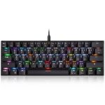 Motospeed CK61 60% RGB Mechanical Keyboard - Red Switches | Black
