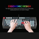 ⁦MOTOSPEED CK74 Gaming Keyboard Monochrome - Optical Axis Mechanical Switch  | Black⁩ - الصورة ⁦5⁩