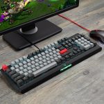 ⁦MOTOSPEED CK74 Gaming Keyboard Monochrome - Optical Axis Mechanical Switch  | Black⁩ - الصورة ⁦6⁩