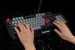 ⁦MOTOSPEED CK74 Gaming Keyboard Monochrome - Optical Axis Mechanical Switch  | Black⁩ - الصورة ⁦7⁩