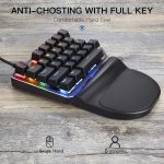 Motospeed K27 One-Handed Mechanical Gaming Keyboard - 27 Keys - 9 LED Backlit | Red Switch - الصورة 3