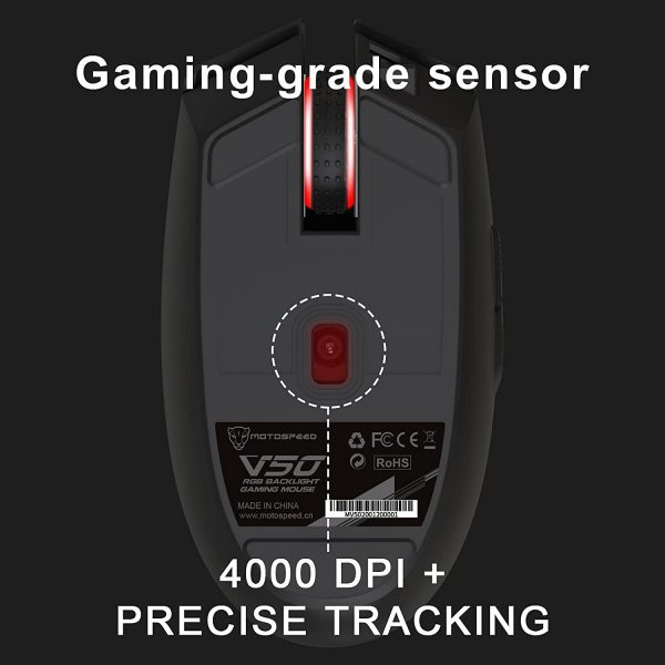 Motospeed V50 RGB Gaming Mouse 3
