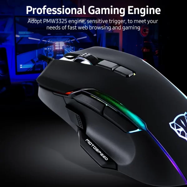 Motospeed V90 Gaming Mouse 4