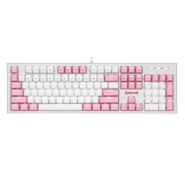 REDRAGON HADES K623 USB Pink White Mechanical Gaming Keyboard 10