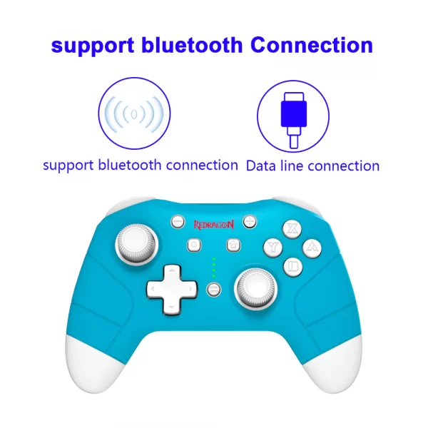 Redragon Pluto G815 Support Bluetooth Wireless Gamepadandroid PC Game Controller 3D Joystick for Switch LitePS345Xbox one X 4