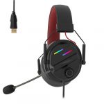 Redragon H380 CHIRON RGB USB Gaming Headset - Virtual Surround 7.1 - Noise Cancelation Mic. | Black - الصورة 2