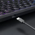 REDRAGON K539 ANUBIS 80% TKL Wireless / BT RGB Gaming Mechanical Keyboard - Low Profile Brown Switches | Black - Image 4