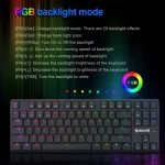 ⁦REDRAGON K539 ANUBIS 80% TKL Wireless / BT RGB Gaming Mechanical Keyboard - Low Profile Brown Switches | White⁩ - الصورة ⁦6⁩