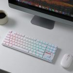 ⁦REDRAGON K539 ANUBIS 80% TKL Wireless / BT RGB Gaming Mechanical Keyboard - Low Profile Brown Switches | White⁩ - الصورة ⁦9⁩