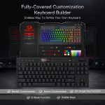 REDRAGON K622 HORUS TKL 80% RGB Gaming Mechanical Keyboard - Low Profile Red Switches | Black - Image 9