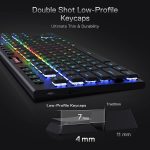 REDRAGON K621 HORUS 80% TKL Wireless / BT / Wired RGB Gaming Mechanical Keyboard - Low Profile Red Switches | Black - Image 4