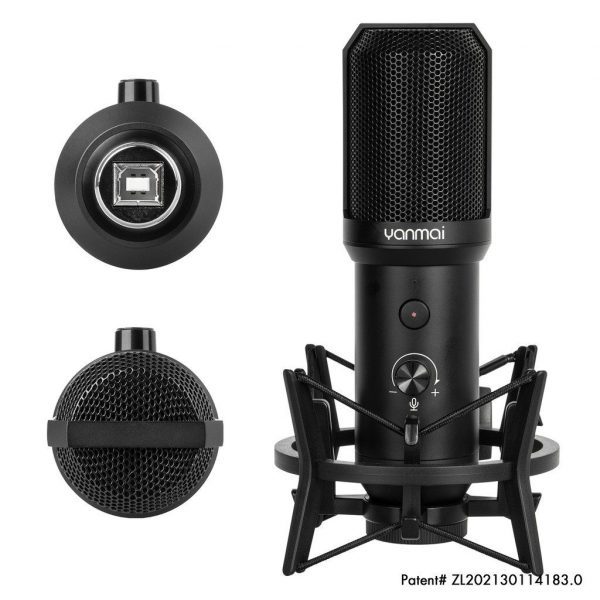 Yanmai Professional Streaming Microphone Kit Q10B USB