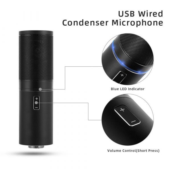 Yanmai Q9 Studio Condenser Microphone with Tripod for USB Recording Studio 19