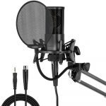 Yanmai X2 MICPRO 3.5mm Professional Condenser Microphone Studio Kit | Black - الصورة 2