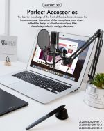 Yanmai X2 MICPRO 3.5mm Professional Condenser Microphone Studio Kit | Black - الصورة 7