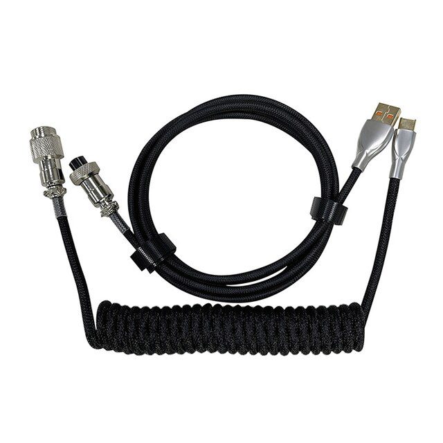 Keyboard Aviator Coiled Cable