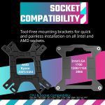 ⁦Cooler Master MasterLiquid PL240 FLUX - CPU Liquid Cooler - DUAL LOOP ARGB PUMP⁩ - الصورة ⁦10⁩