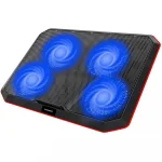 HAVIT HV-F2069 Laptop Cooling Pad with 4 Fans &  Blue LED Light - Up to 17" | Black