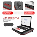HAVIT HV-F2069 Laptop Cooling Pad with 4 Fans &  Blue LED Light - Up to 17" | Black - Image 5