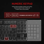 HAVIT KB851L RGB TKL Gaming Mechanical Keyboard - PBT Pudding Keycaps - Blue Switch | Black - Image 5