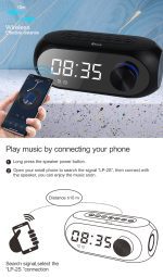 Kisonli LP-2S Bluetooth Speaker Clock
