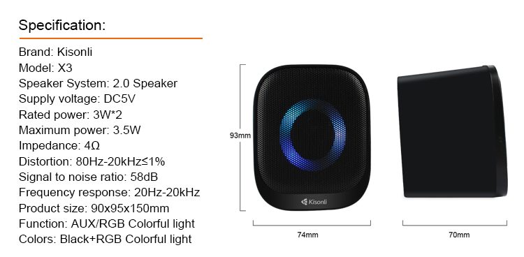 Kisonli X3 Speaker