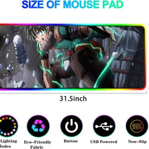 Izuku Midoriya RGB Gaming Mousepad