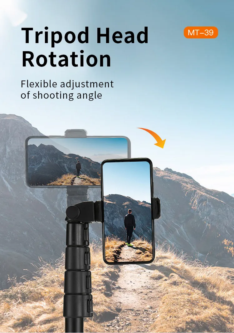 Jmary MT39 Selfie Stick Tripod 2 In 1 162/45cm 1KG