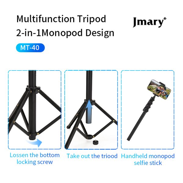 Jmary MT-40 Selfie Stick Tripod