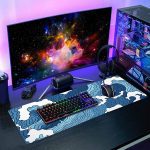 Japanese Blue and White Wave Mouse Pad