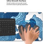 Japanese Blue and White Wave Mouse Pad