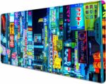 Japanese Neon street Mouse Pad