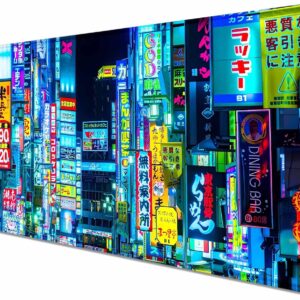 Japanese Neon street Mouse Pad