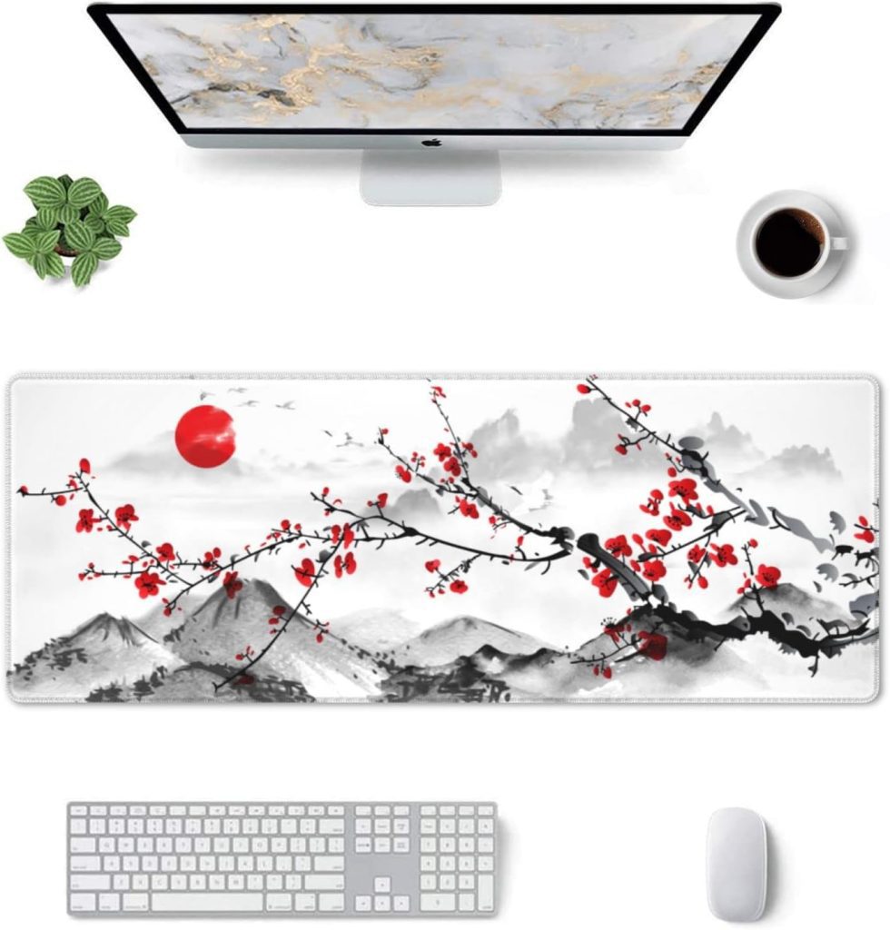 Japanese Sakura Cherry Blossom Mouse Pad