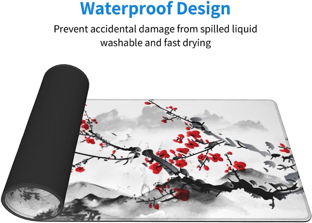 Japanese Sakura Cherry Blossom Mouse Pad