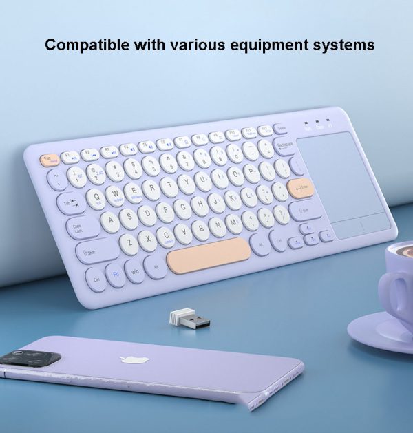Bluetooth & Wireless Keyboard With Touchpad