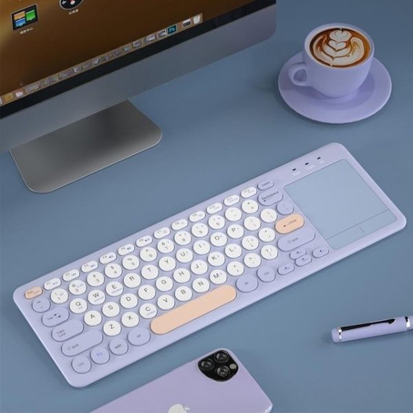 Bluetooth & Wireless Keyboard With Touchpad