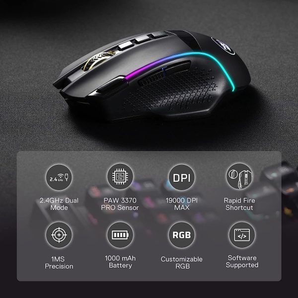 Redragon M991-RGB ENLIGHTENMENT Wireless Mouse