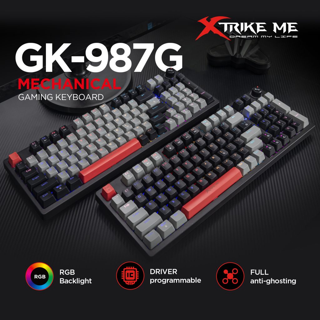 XTRIKE ME GK-987G GR Gaming Keyboard