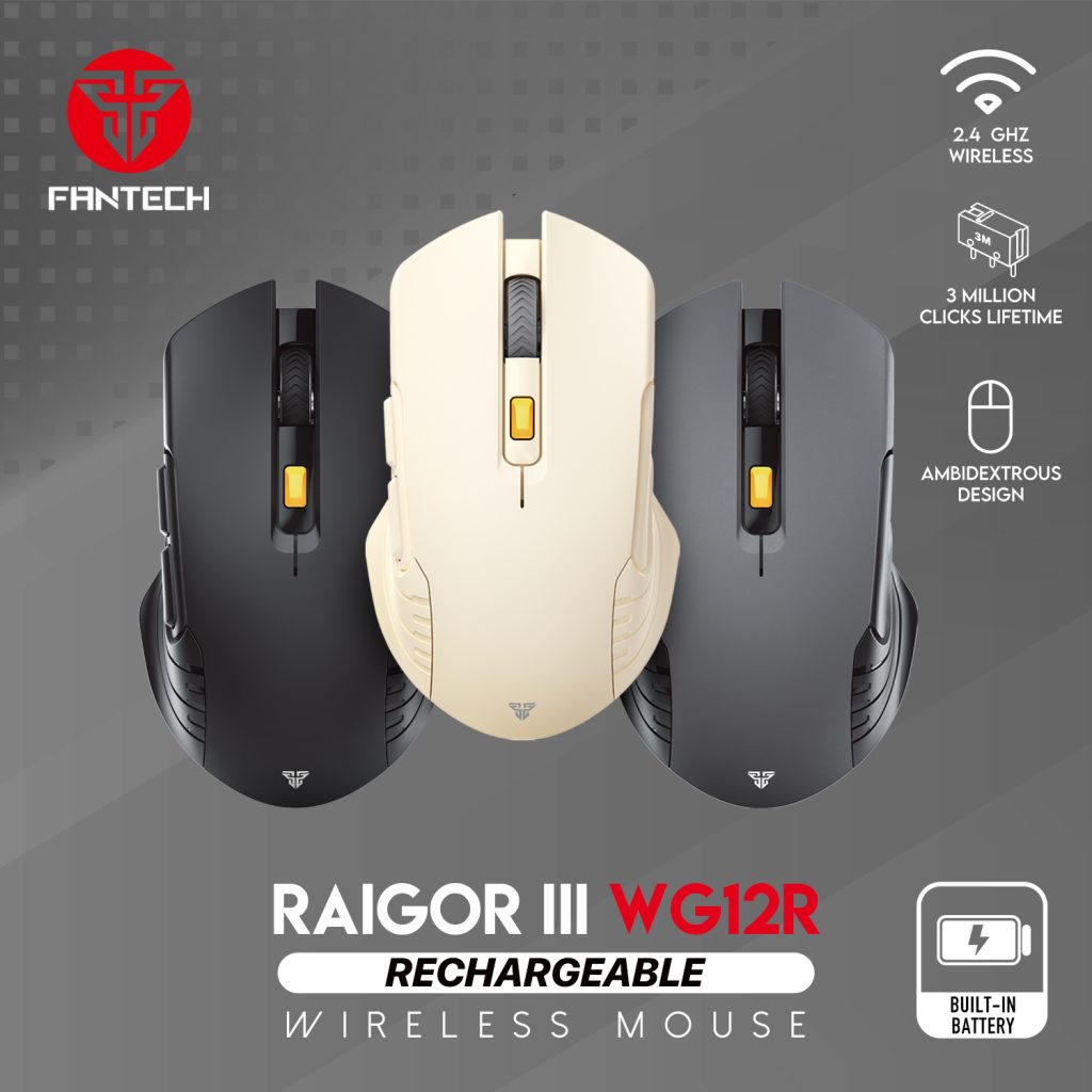 FANTECH WG12R Rechargeable Wireless Mouse