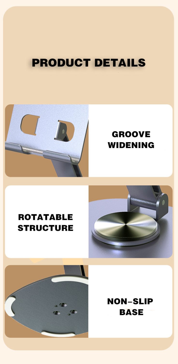 360 Rotation Mobile Metal Stand
