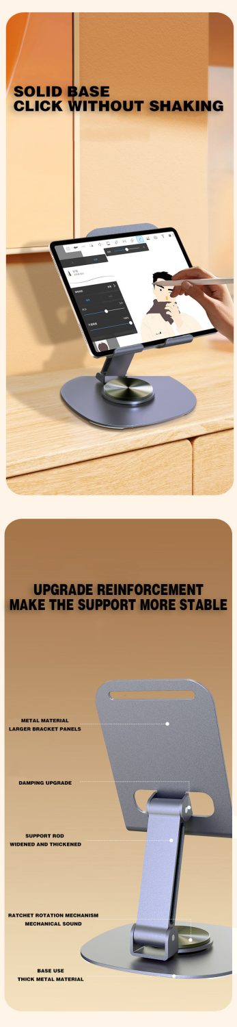 360 Rotation Mobile Metal Stand