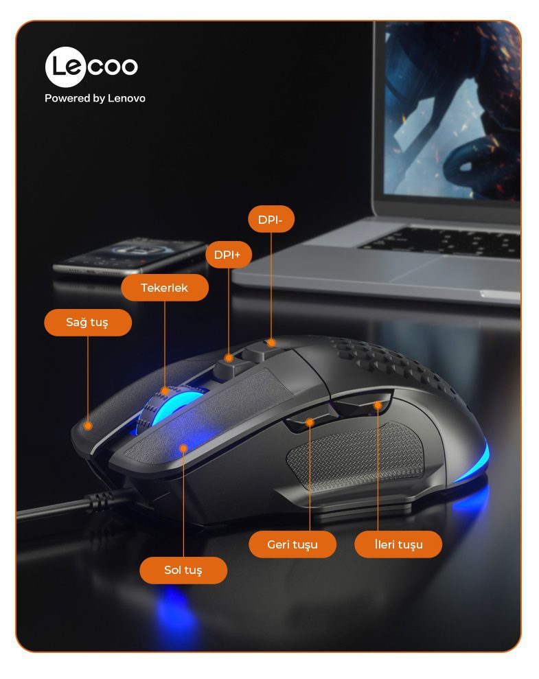 Lecoo MS107 Gaming Mouse