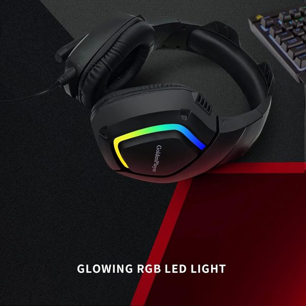 GoldenPlayer Stereo Gaming Headset