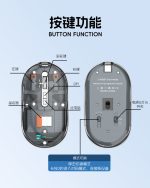 R8 1766 Rechargeable Transparent Dual-Mode Mouse