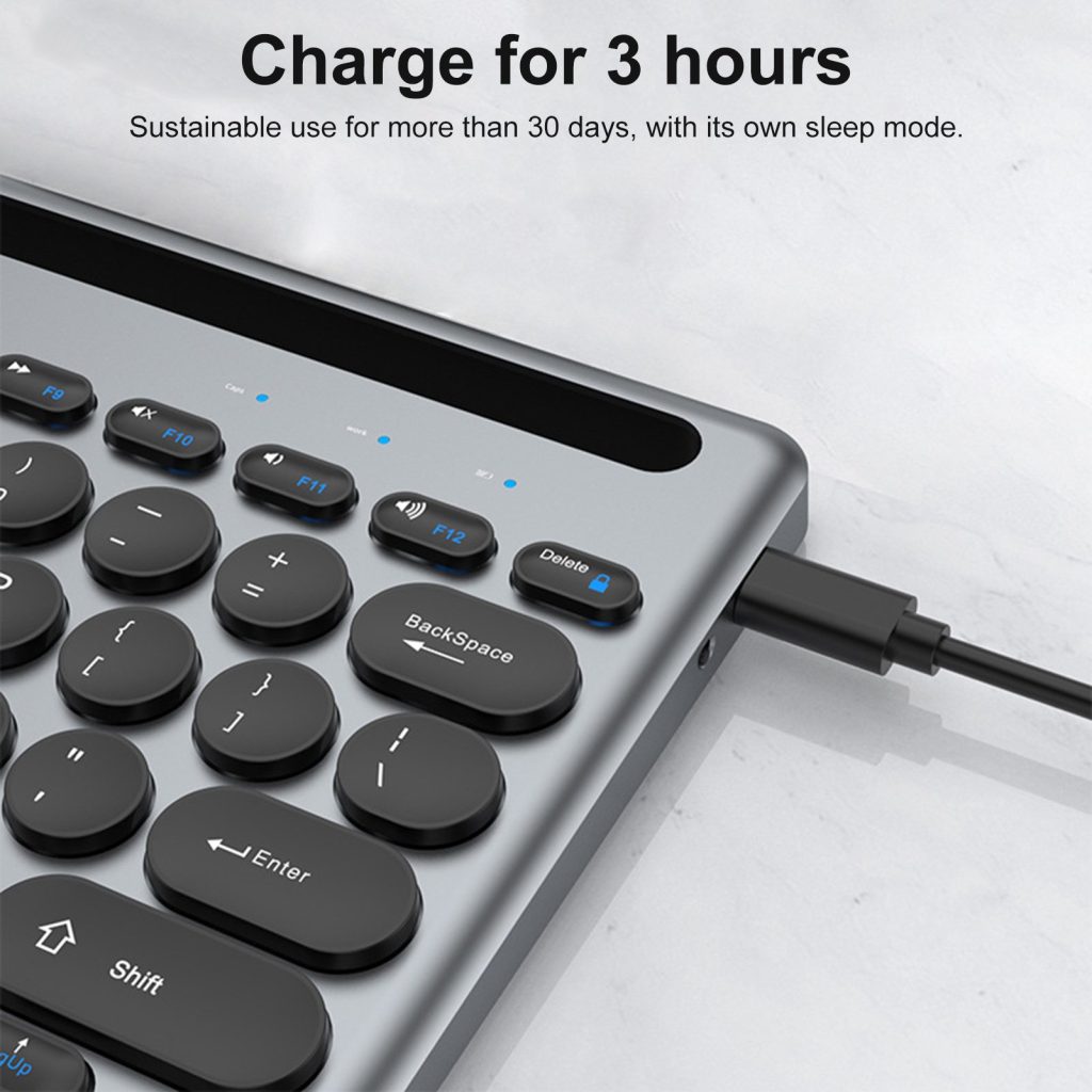 Rechargeable Tablet Bluetooth Keyboard