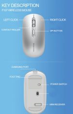 Rechargeable Wireless Mouse Slim