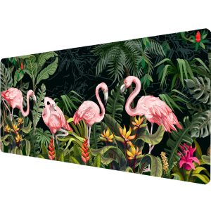 CGI Tropical Flamingos Gaming Mouse Pad